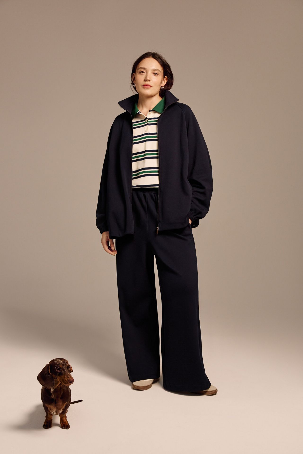 Брюки из хлопкового пике «Волкман»