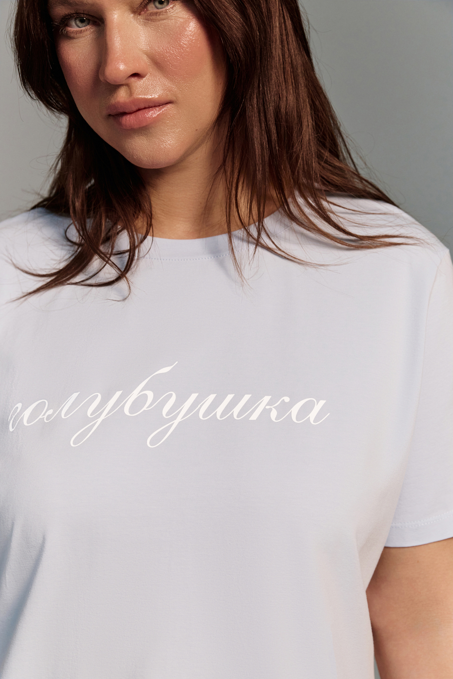 Футболка хлопковая ГОЛУБУШКА