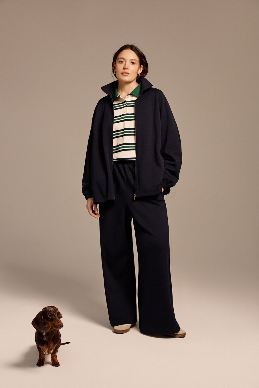 Брюки из хлопкового пике «Волкман»