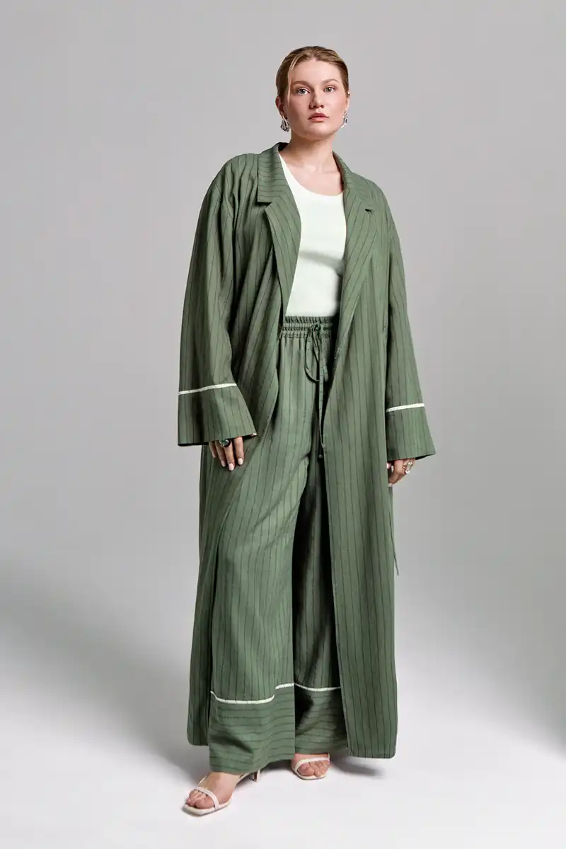 Платье-накидка лен