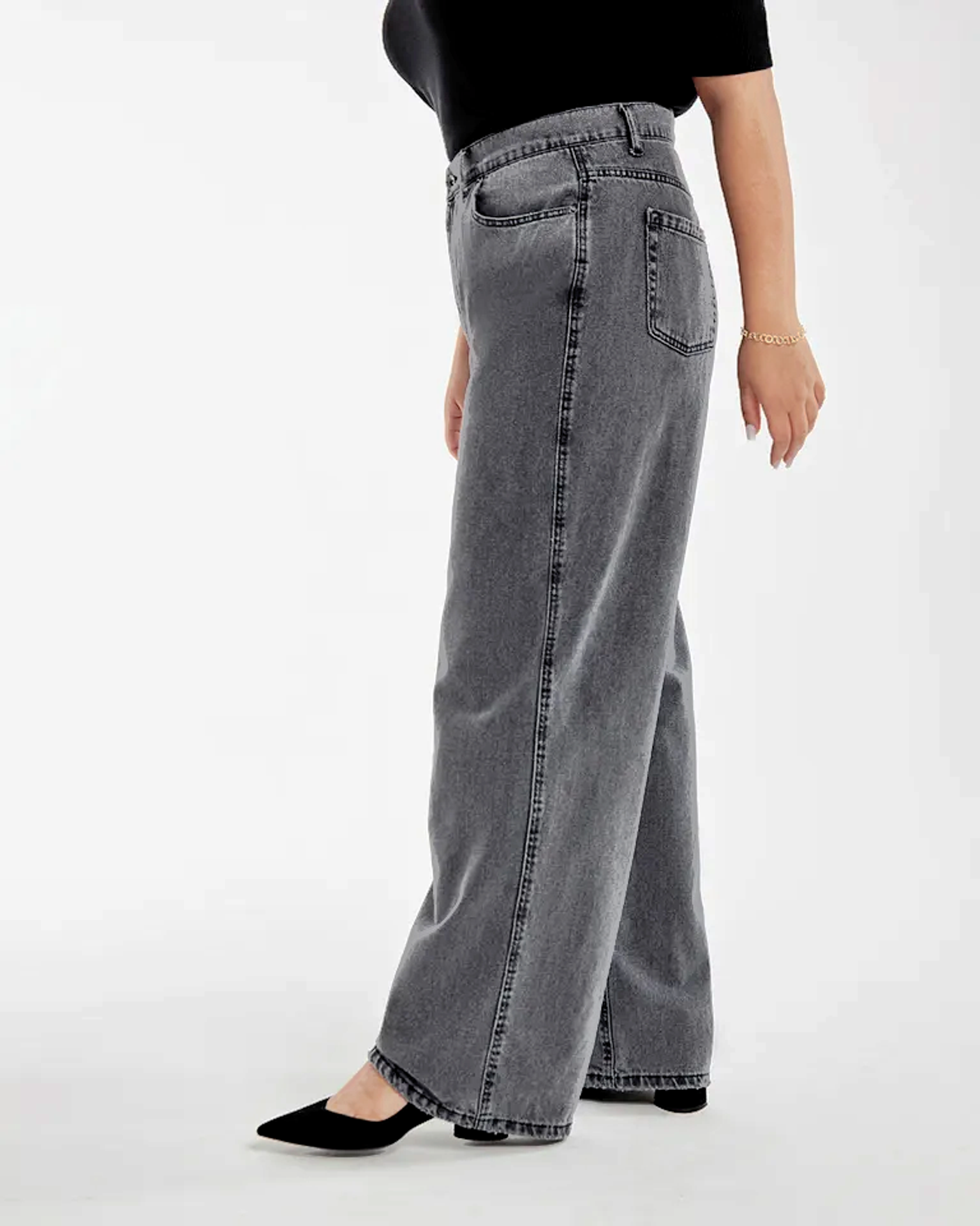 Джинсы широкие HARLOW