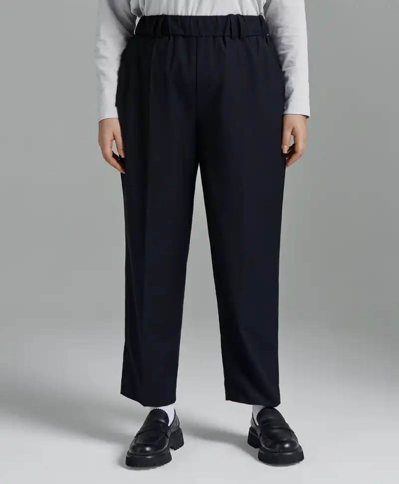 Брюки прямые на резинке