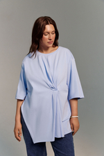 Футболка с драпировкой ВЕТРЫ