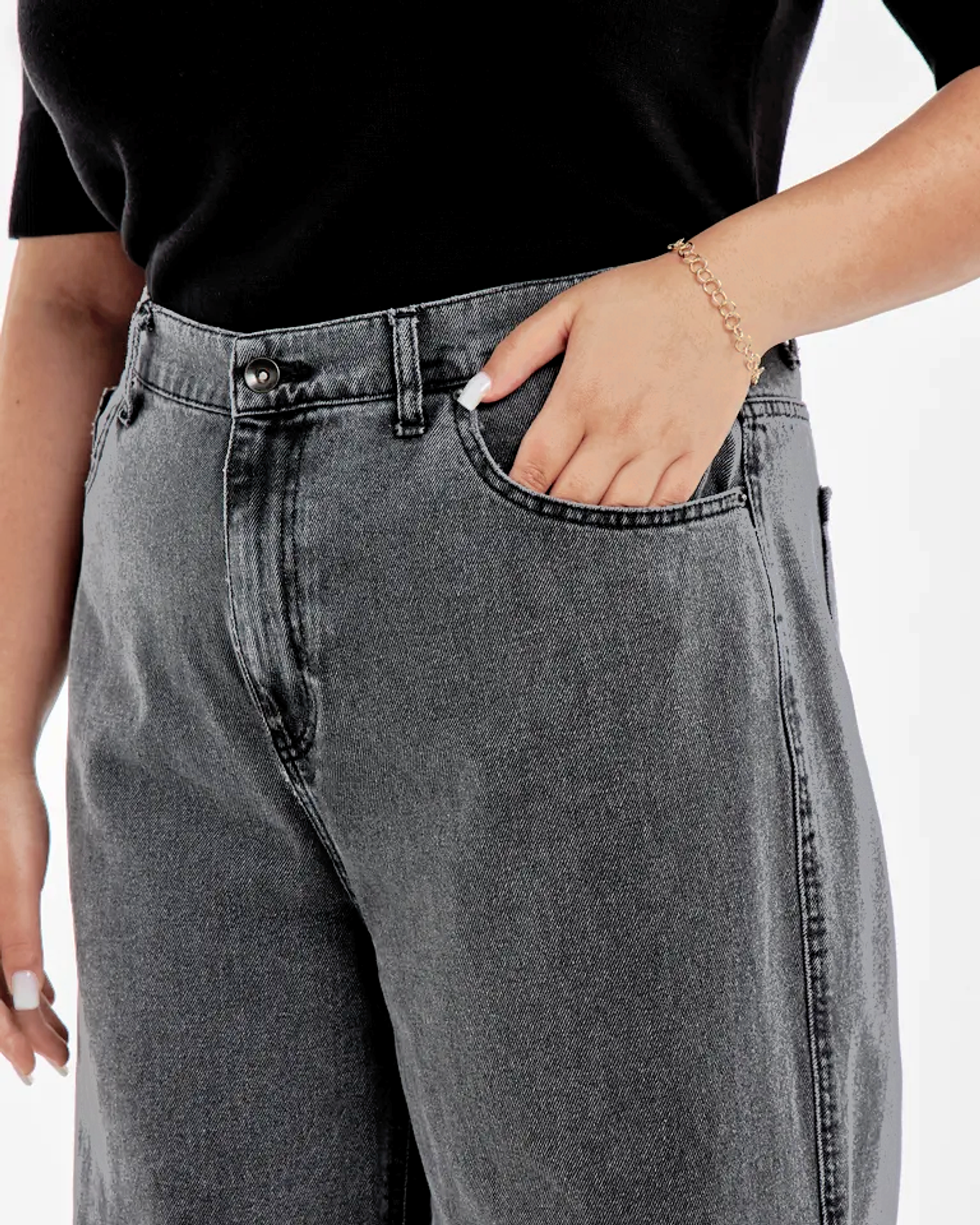 Джинсы широкие HARLOW