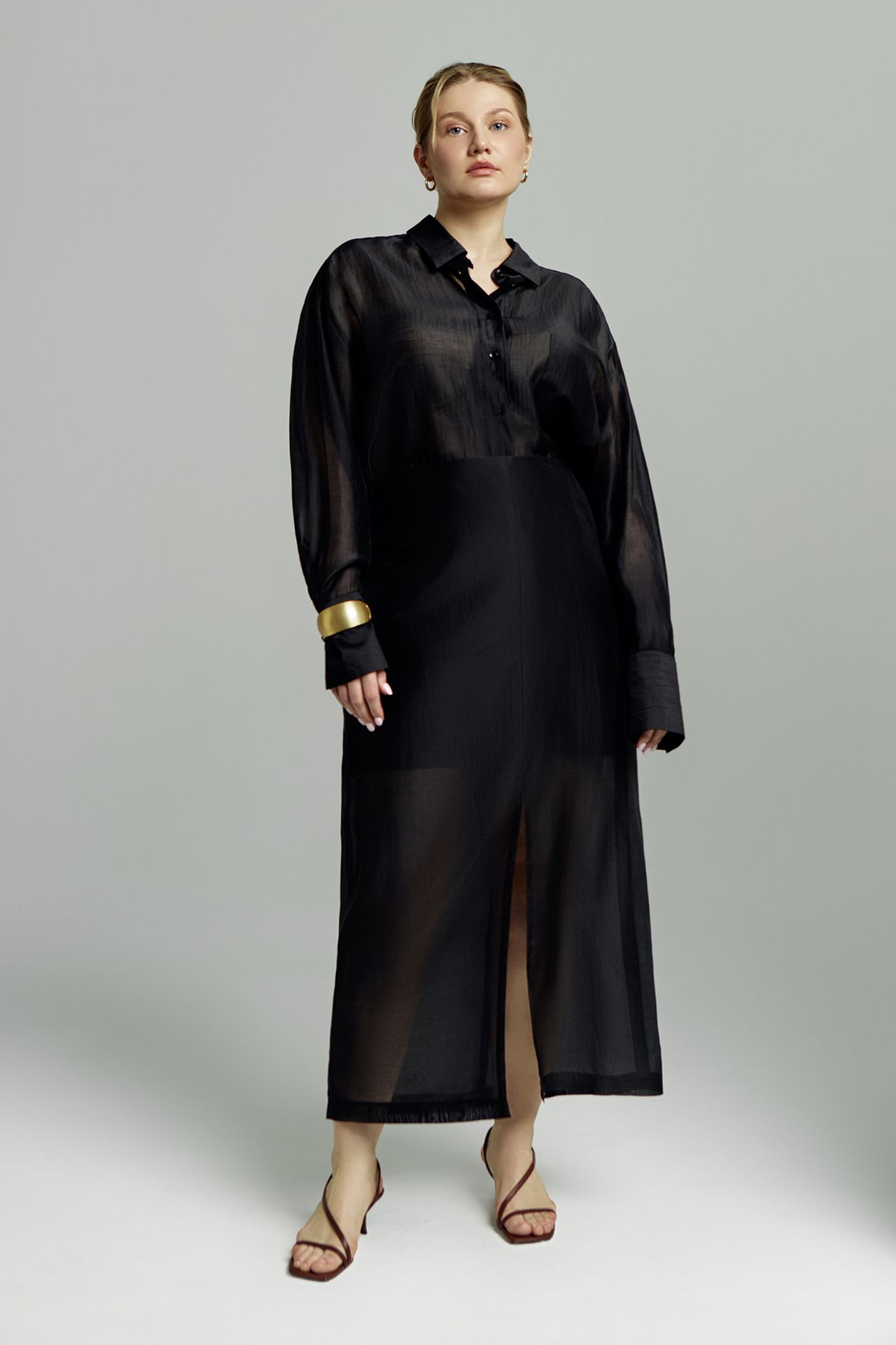 Юбка из прозрачной ткани