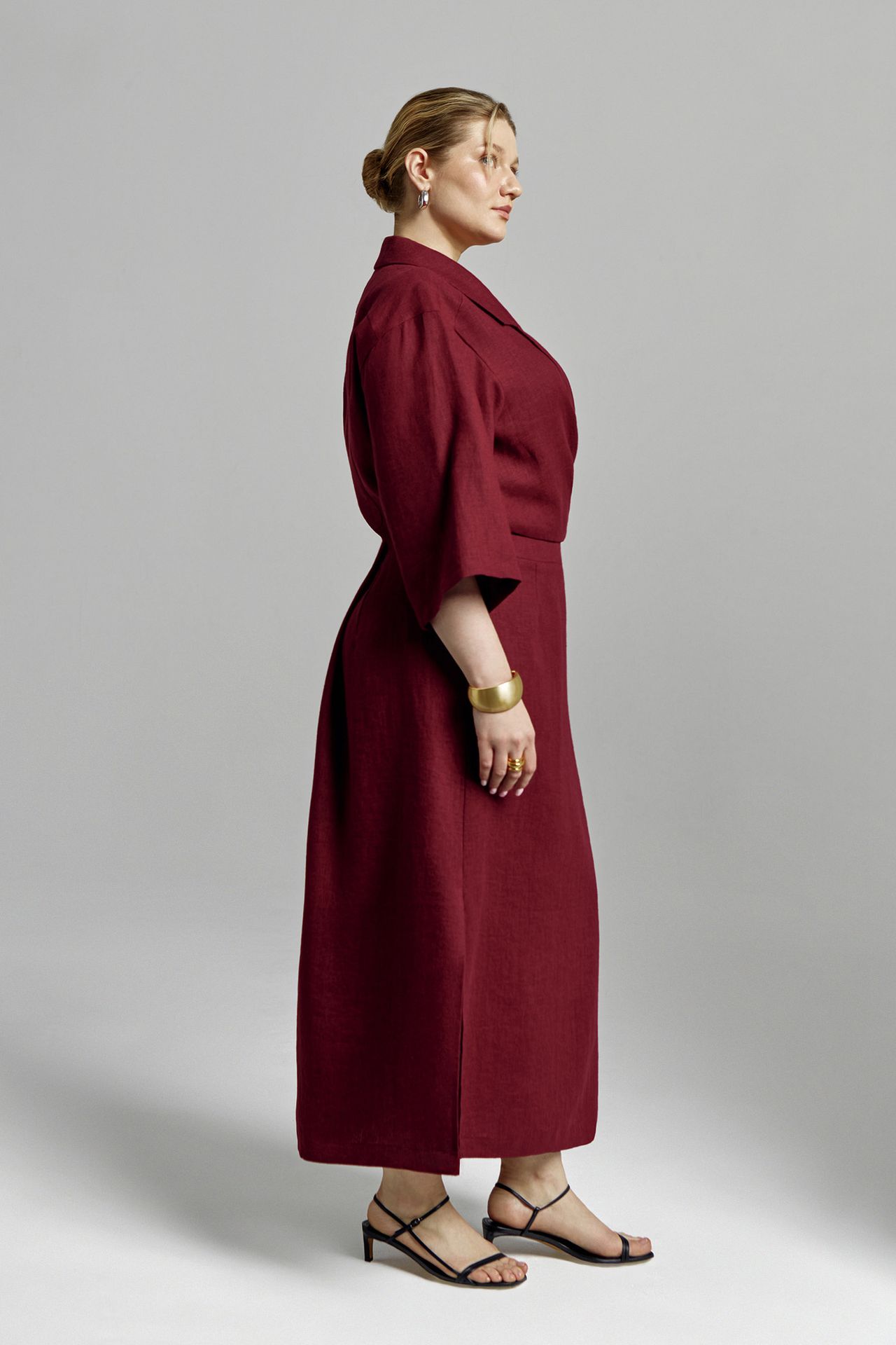 Топ-блуза льняная