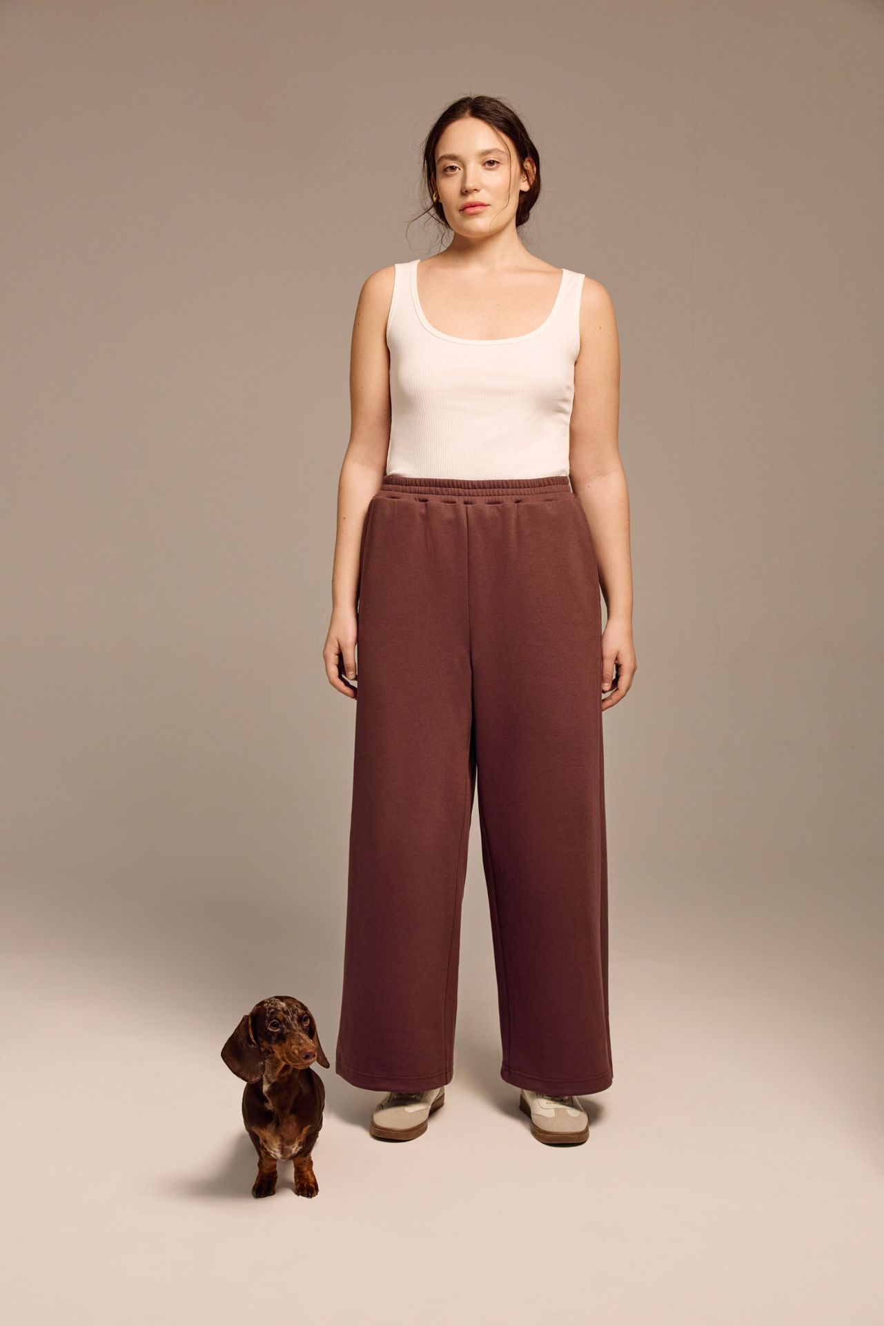 Брюки из хлопкового пике «Волкман»