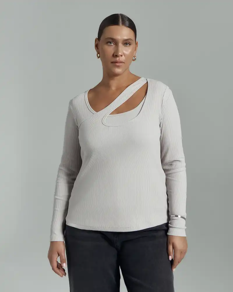 Лонгслив двойной