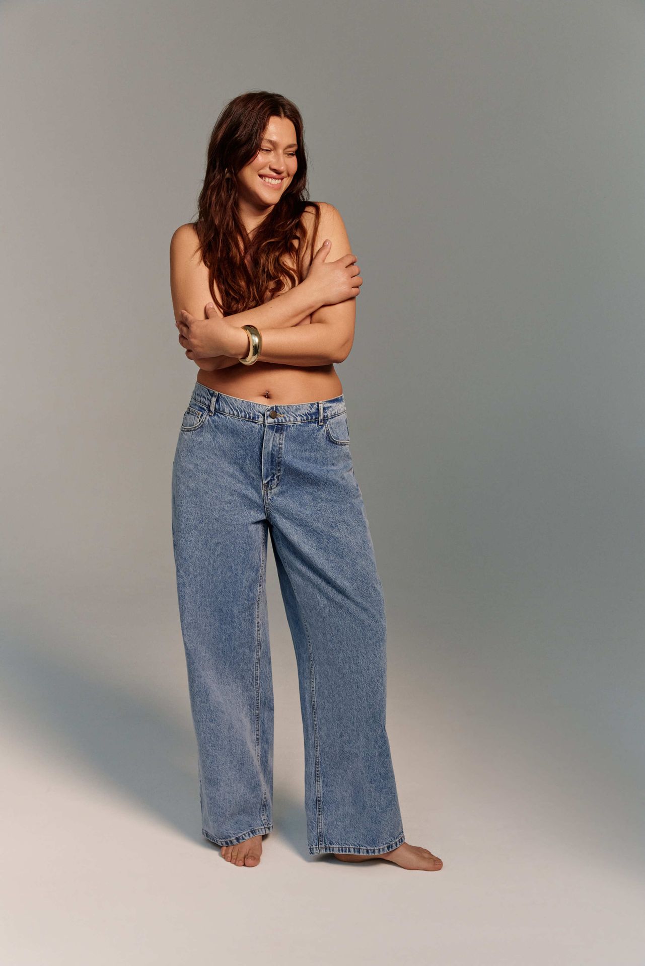 Джинсы с вышивкой Бритни