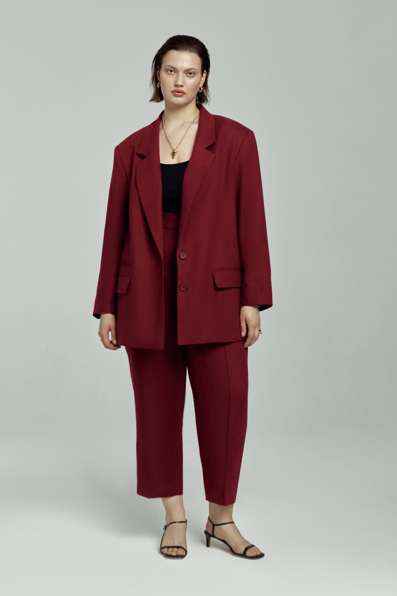 Брюки льняные