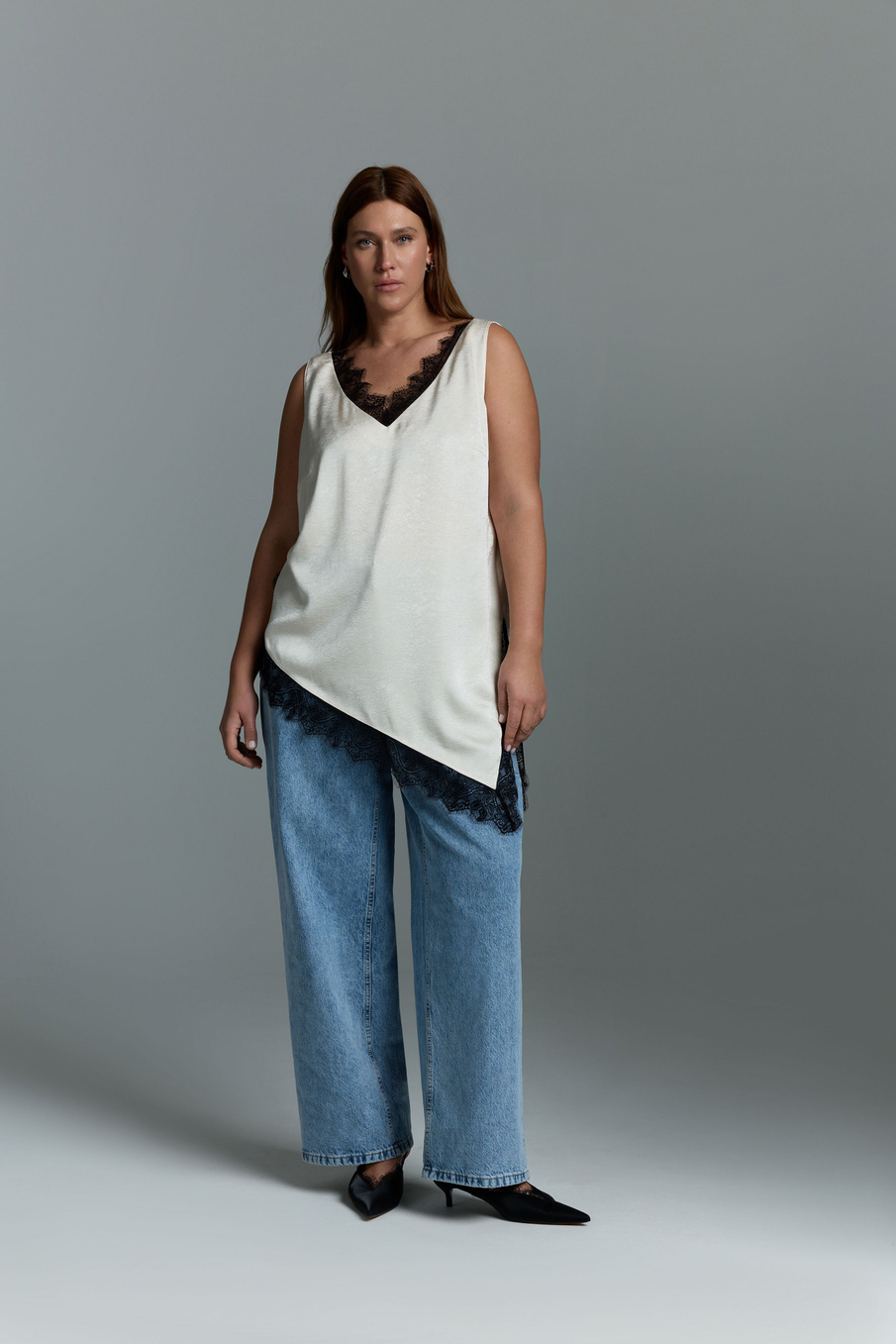 Топ с кружевом CHIC