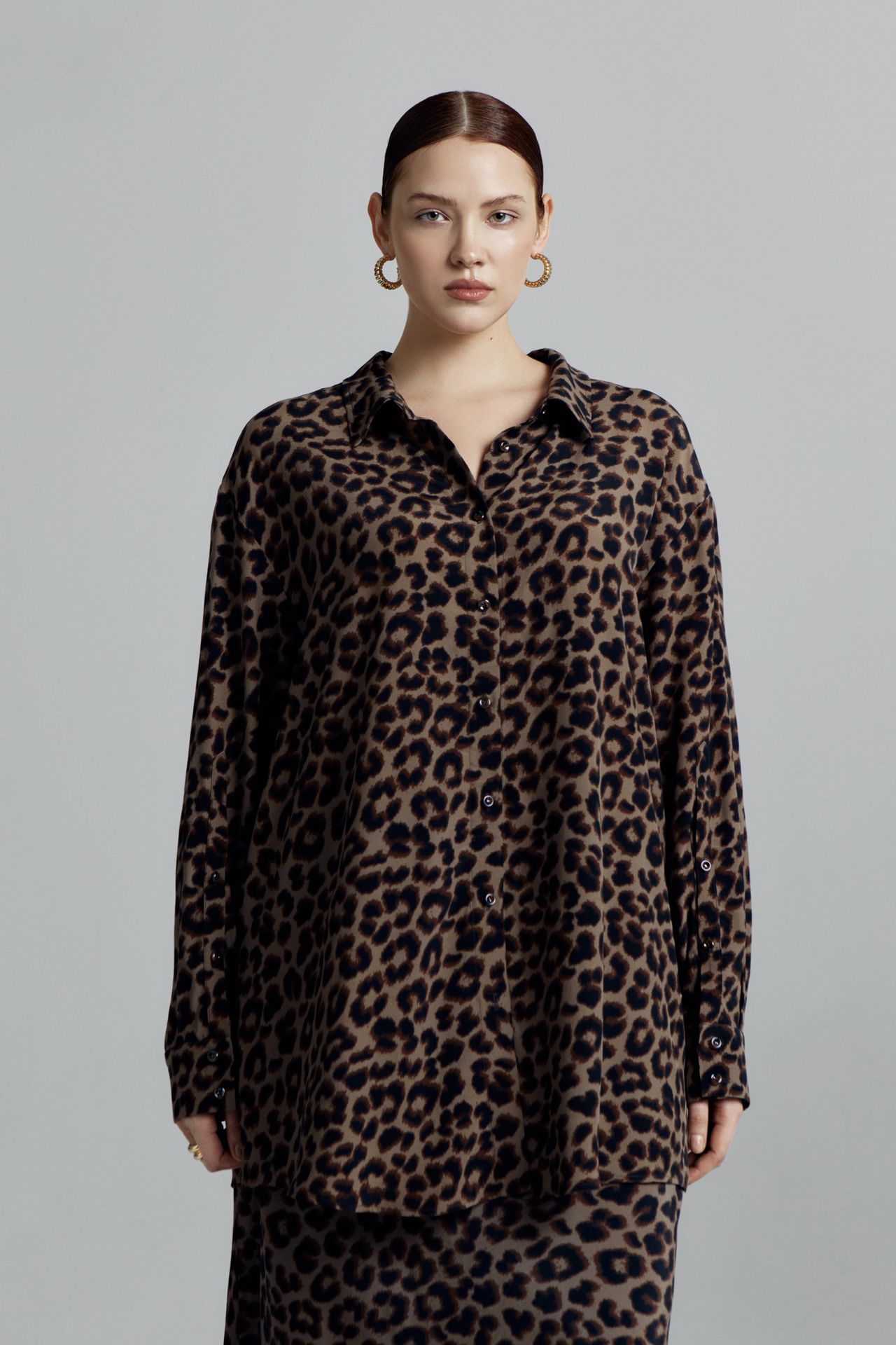 Рубашка вискоза в принте