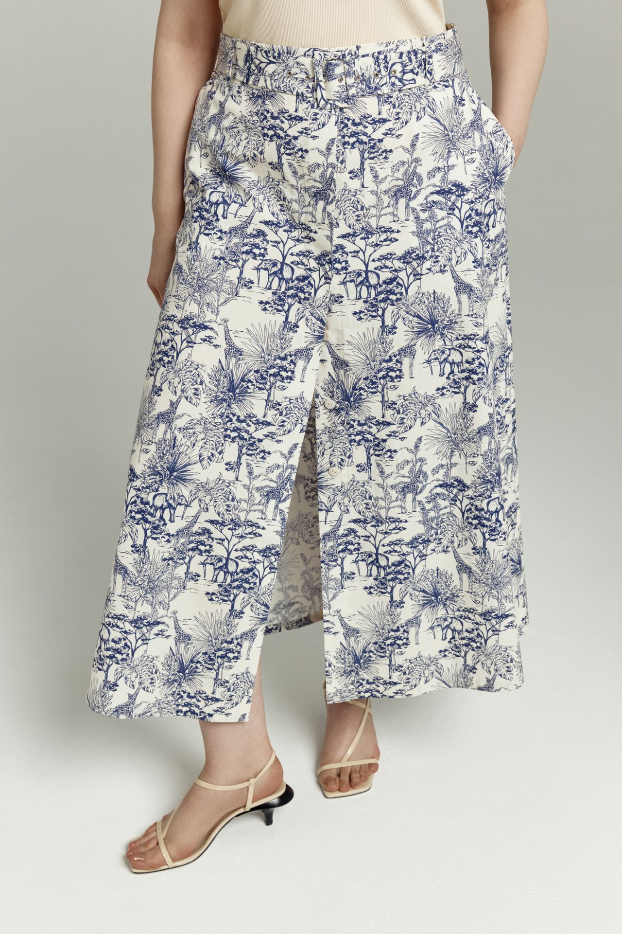 Юбка хлопковая в принте