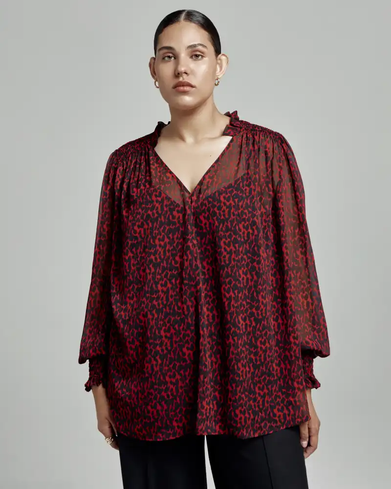 Блуза шифоновая