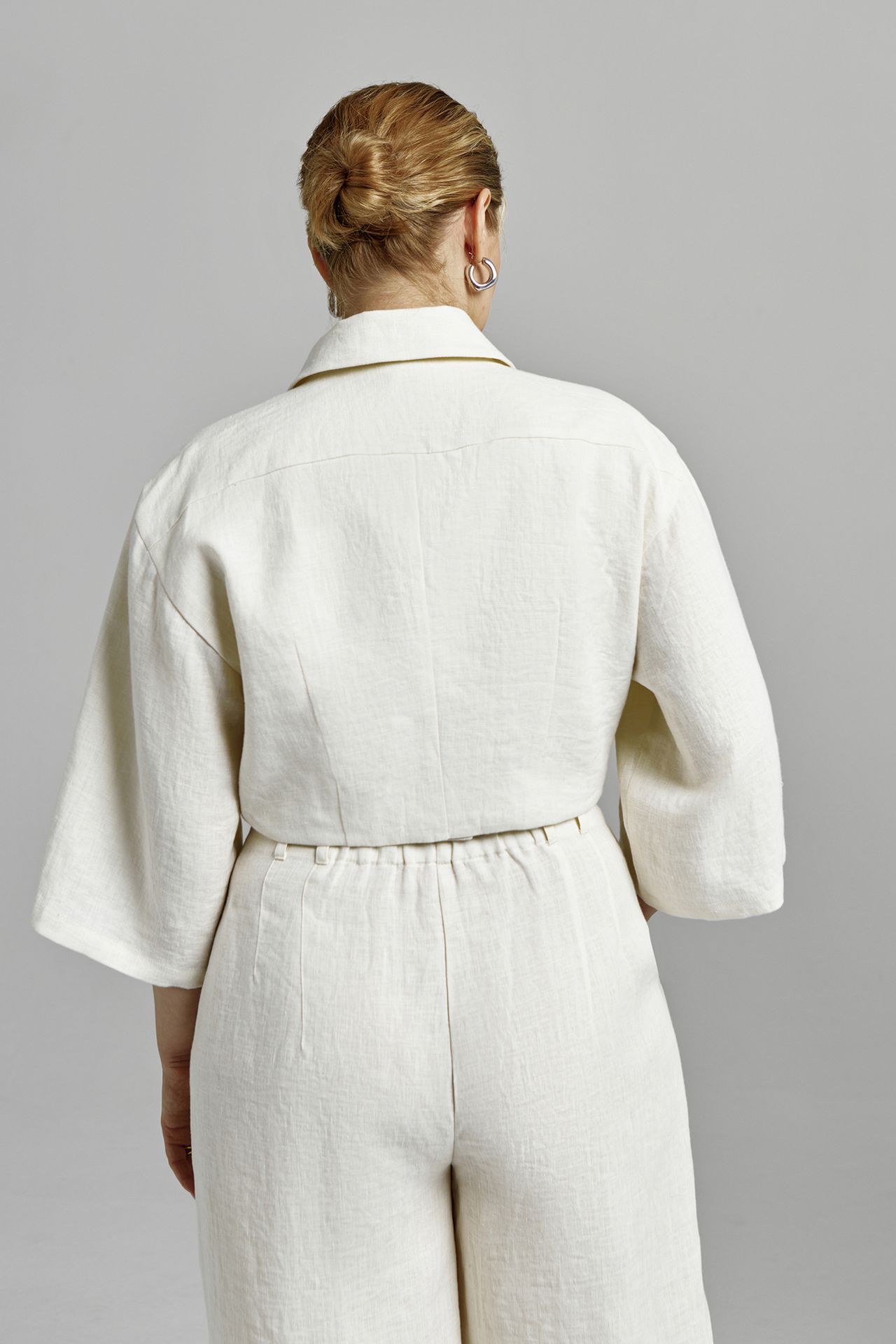 Топ-блуза льняная