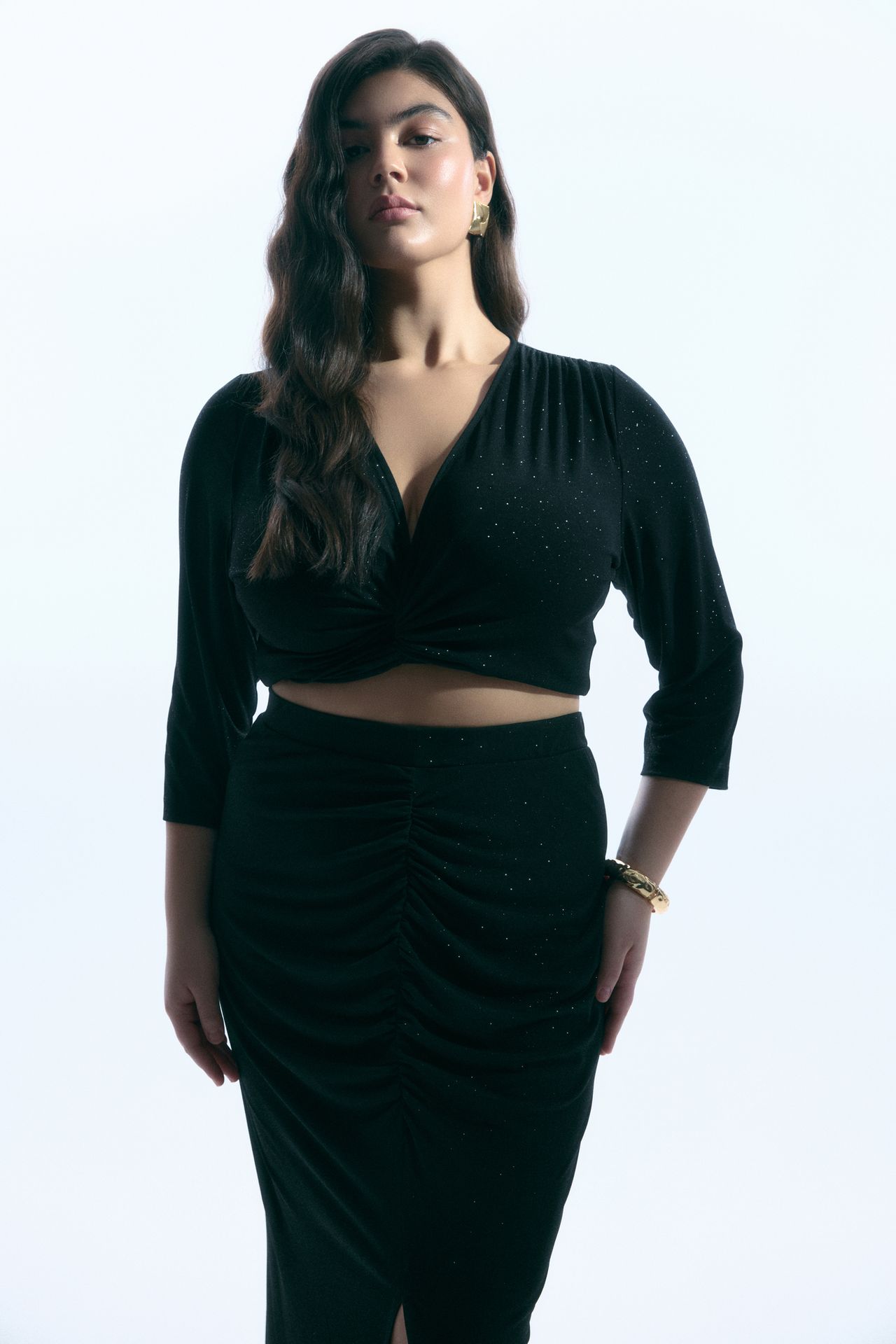 Топ трикотажный в блеске