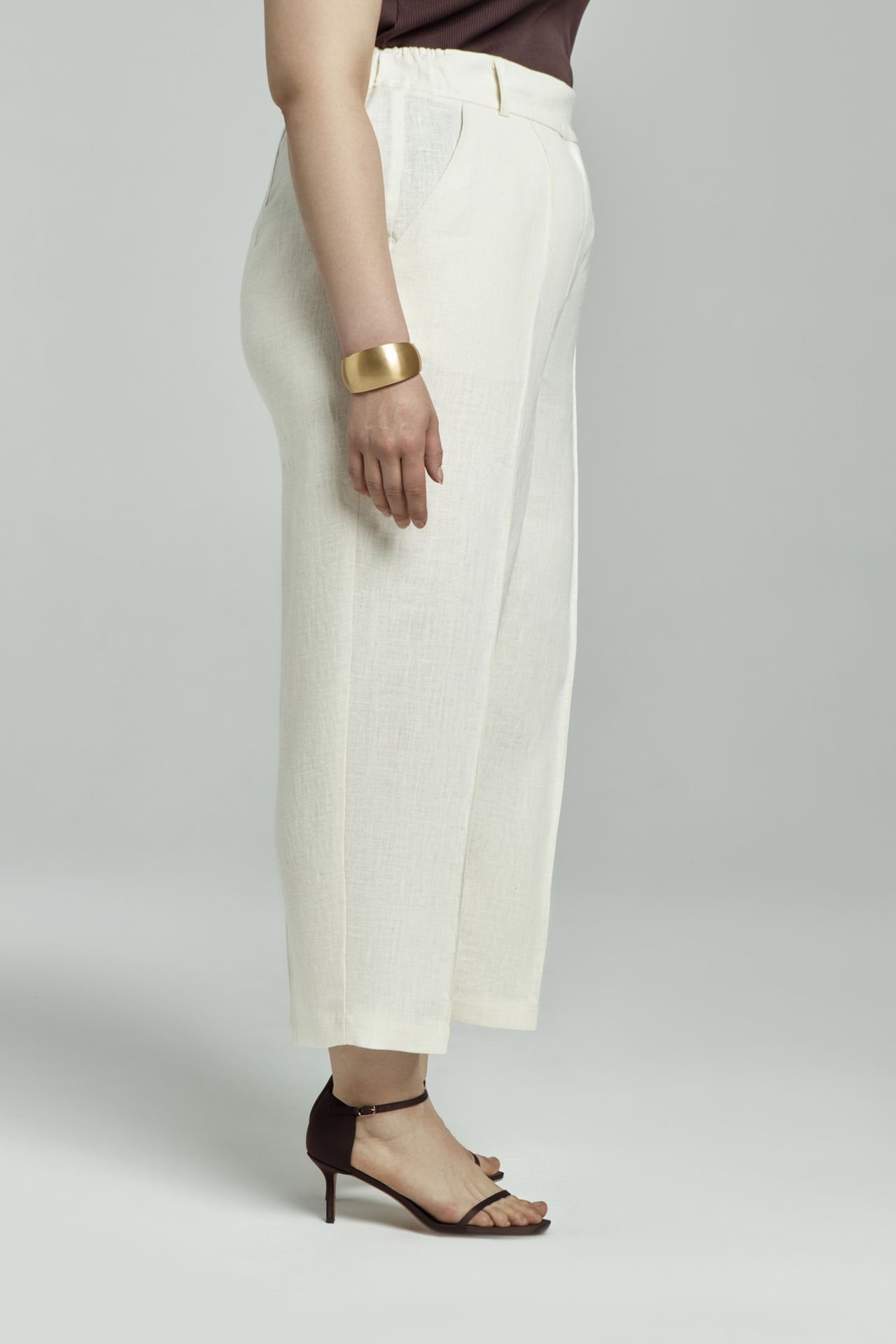 Брюки льняные