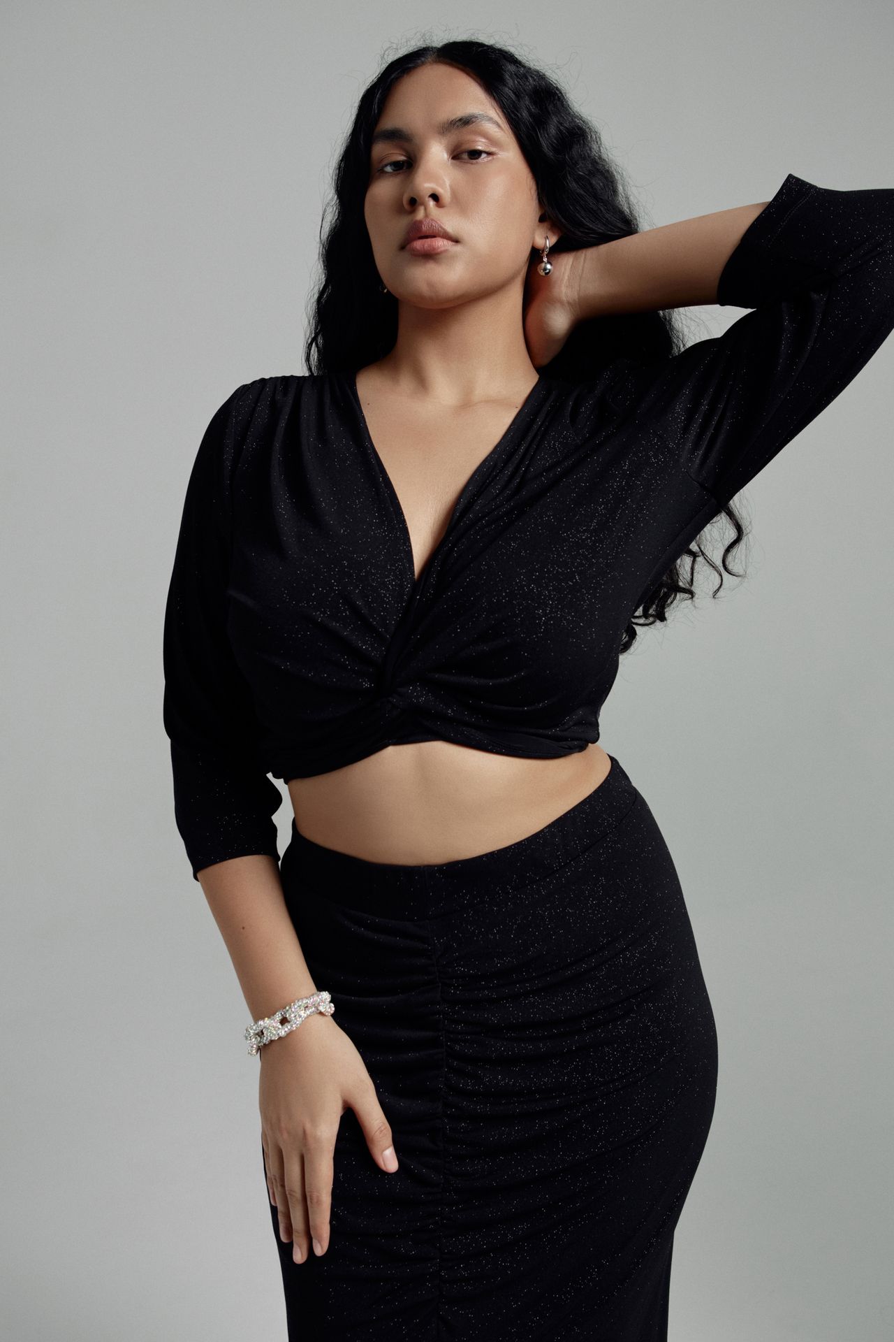 Топ трикотажный в блеске