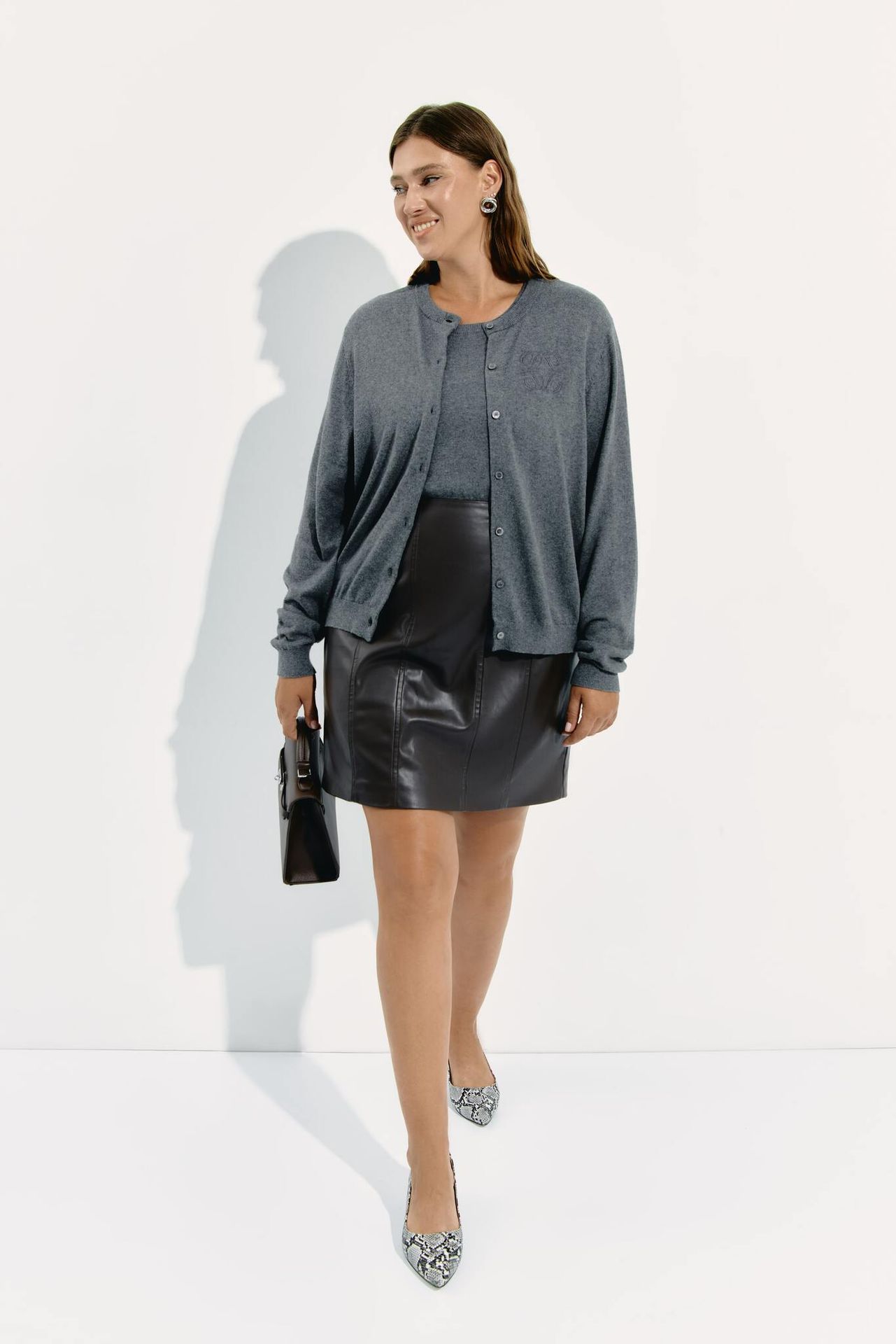 Кардиган укороченный с кашемиром