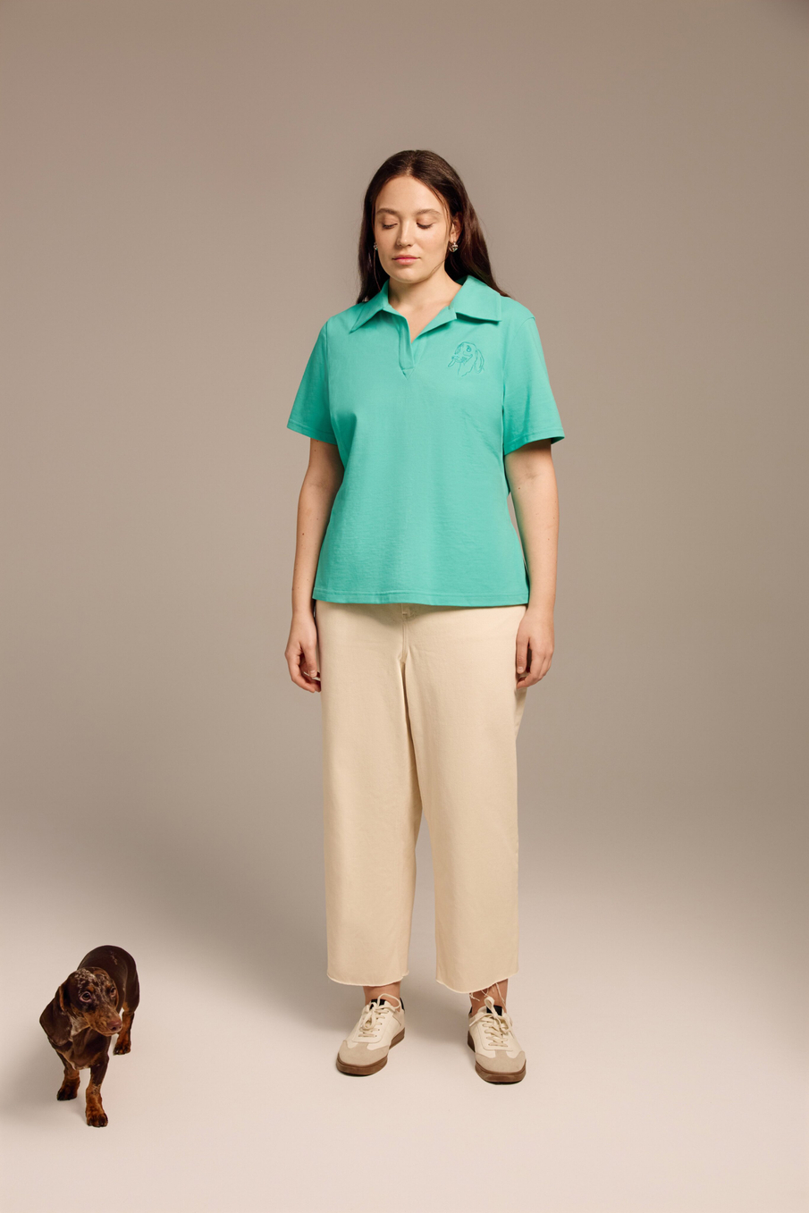 Поло с вышивкой