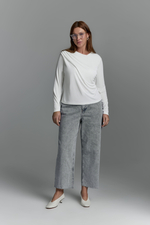 Лонгслив с драпировкой HOLO