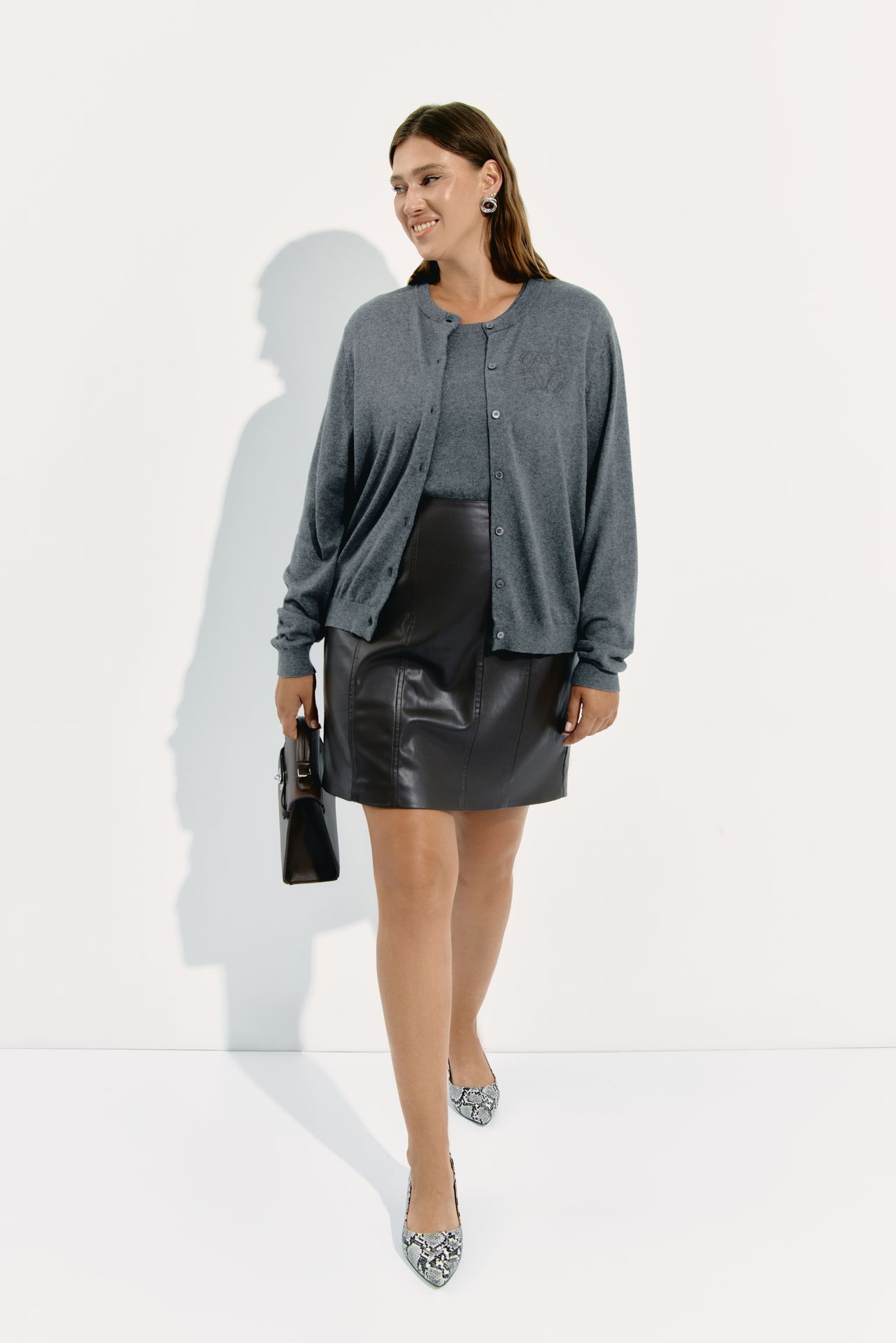 Мини-юбка из экокожи LILITH