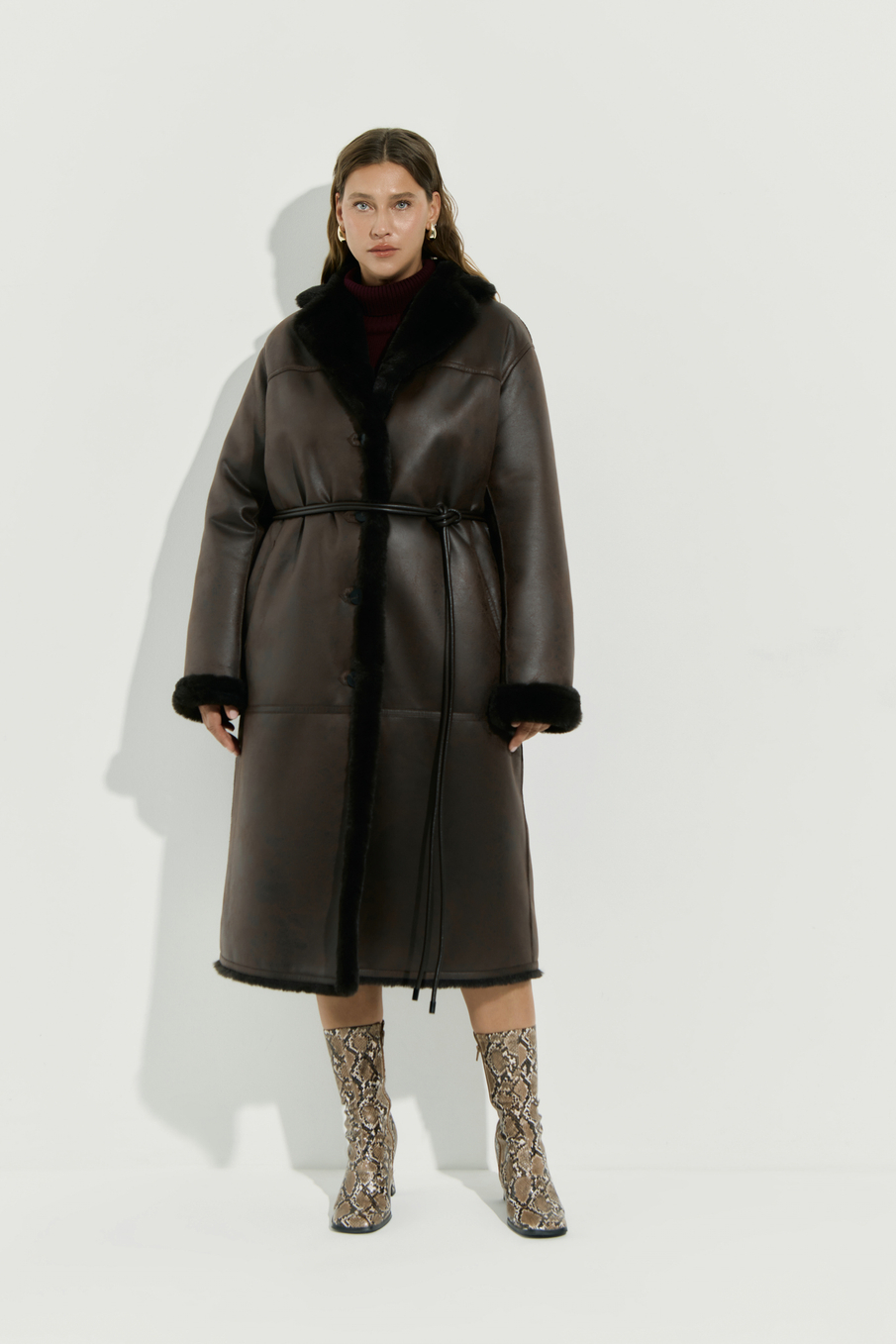 Дубленка удлиненная CAMERON