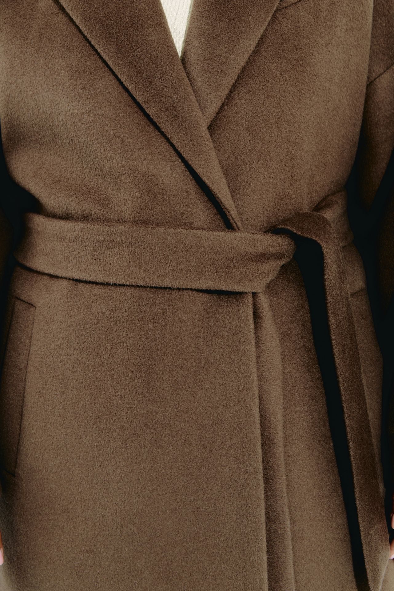 Пальто-халат из шерсти LUNAR