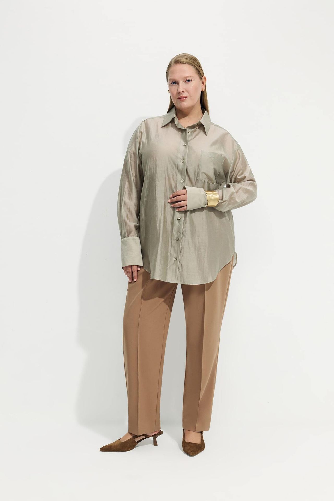 Рубашка полупрозрачная MIRA