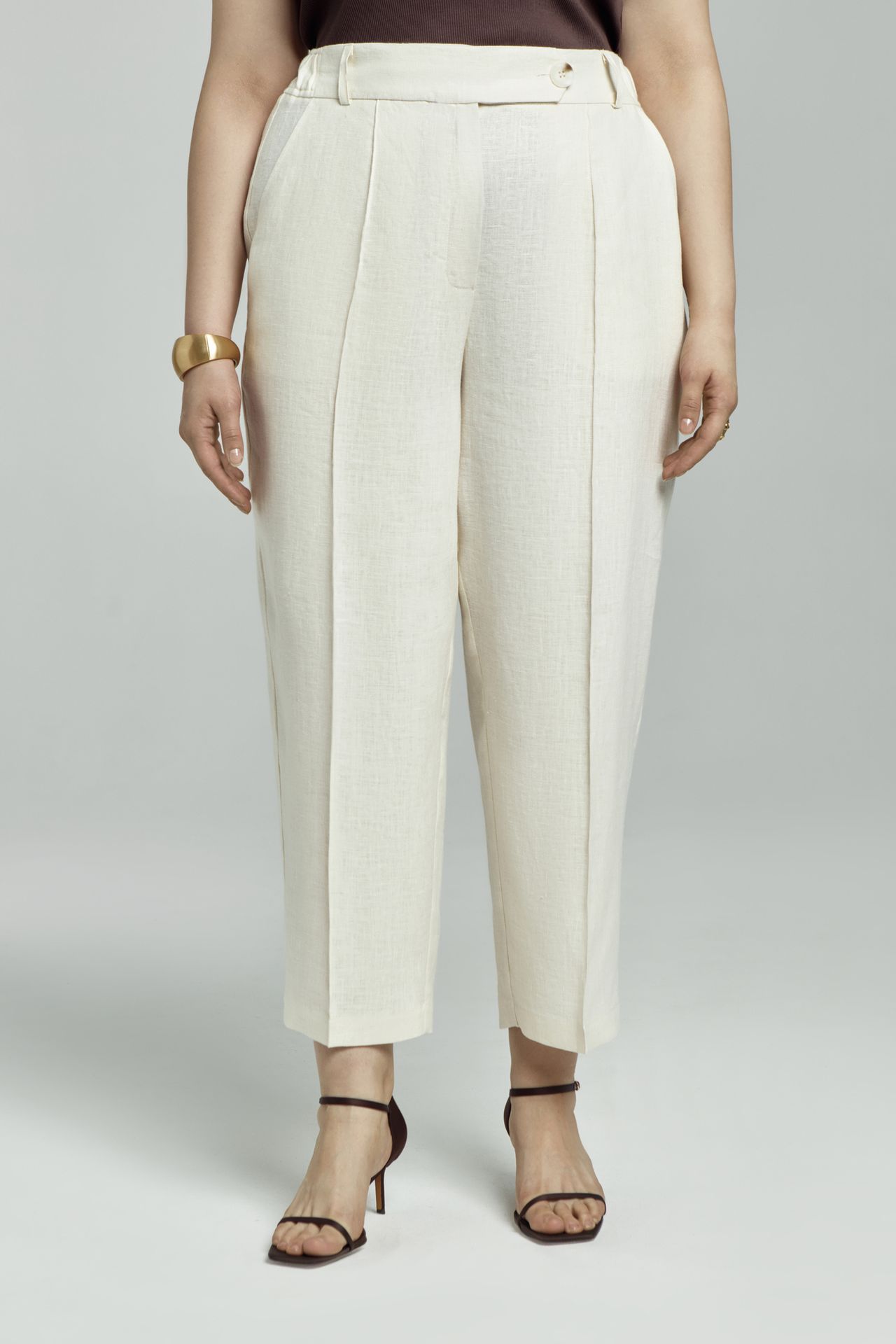 Брюки льняные