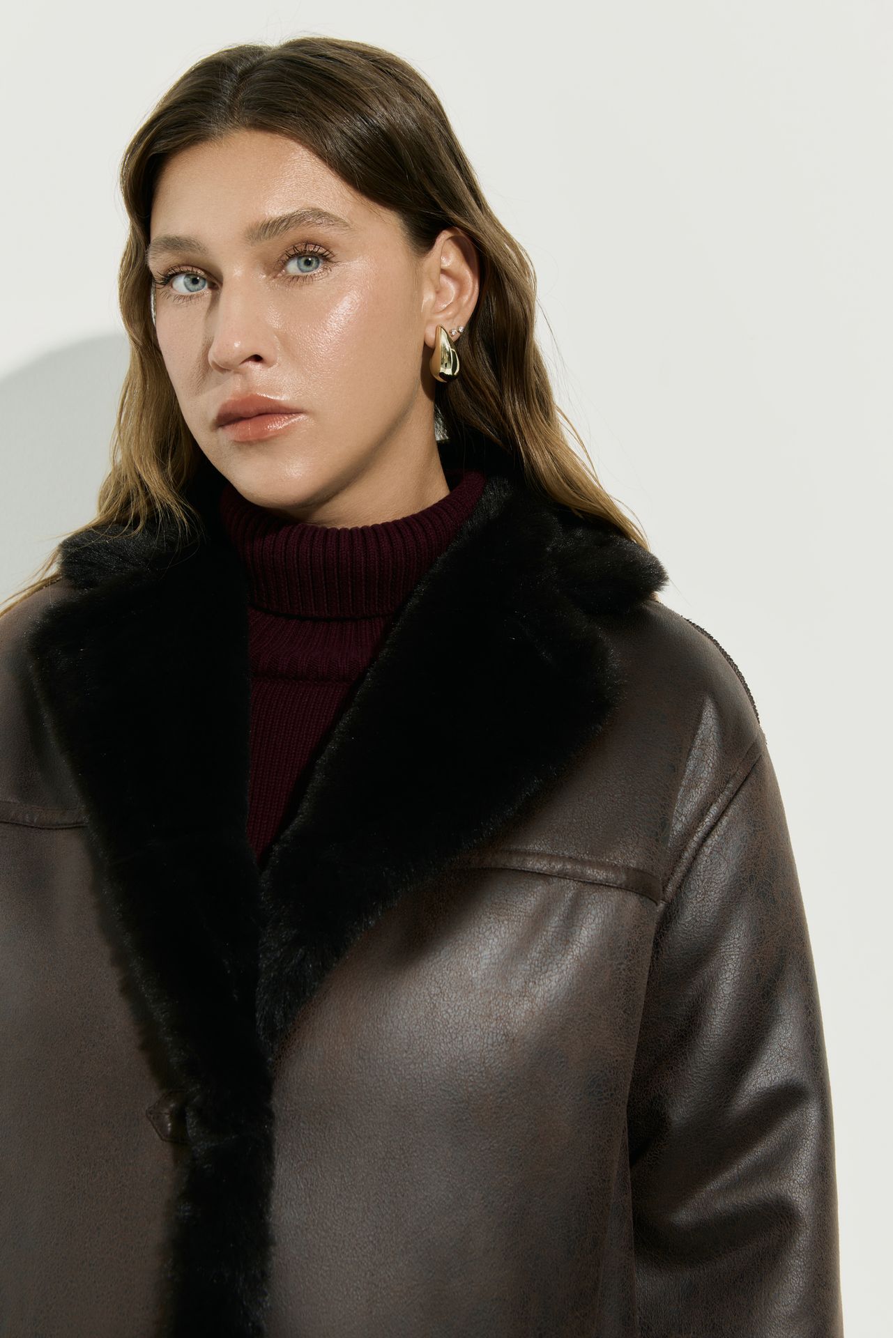 Дубленка удлиненная CAMERON