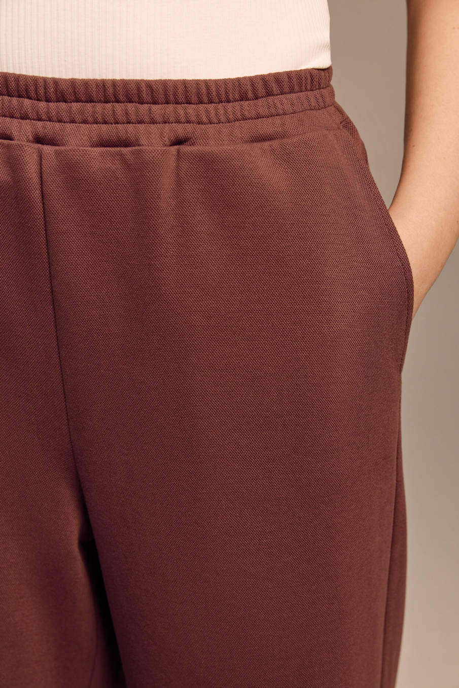 Брюки из хлопкового пике «Волкман»