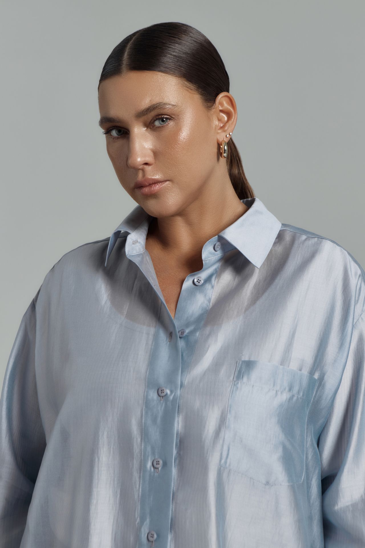 Рубашка полупрозрачная